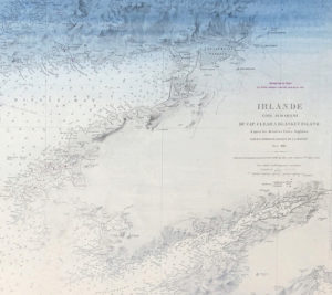 peinture carte marine irlande