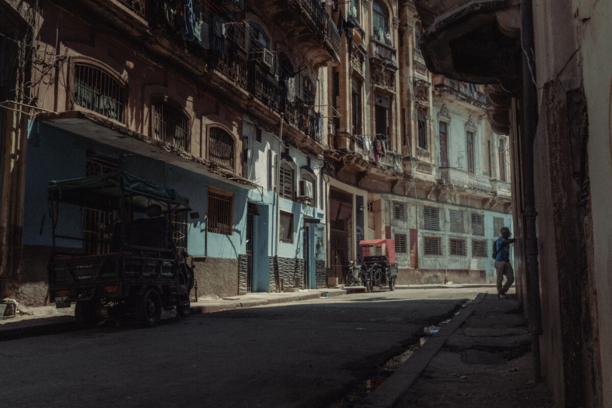 art bleu vintage cuba