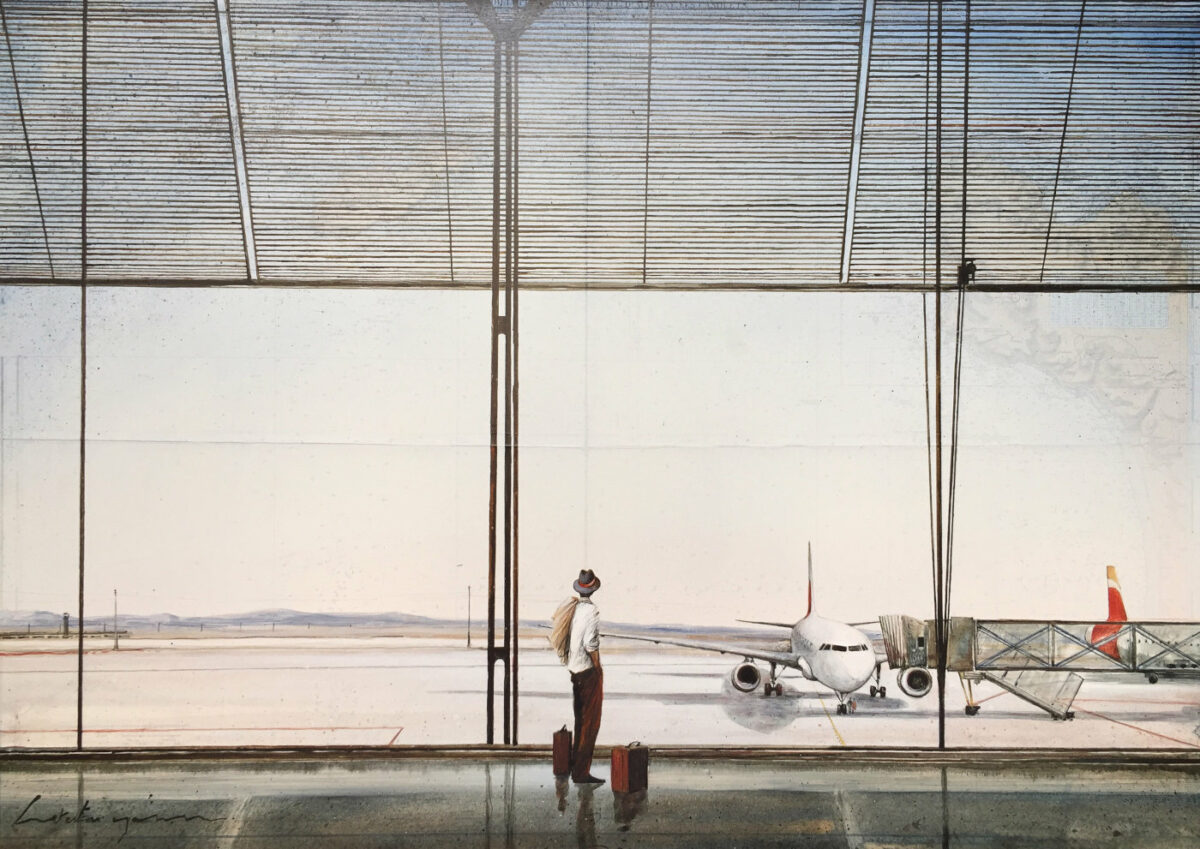 oeuvre aeroport madrid