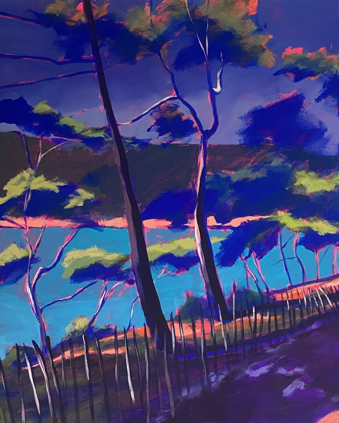 calanque port d'alon peinture originale