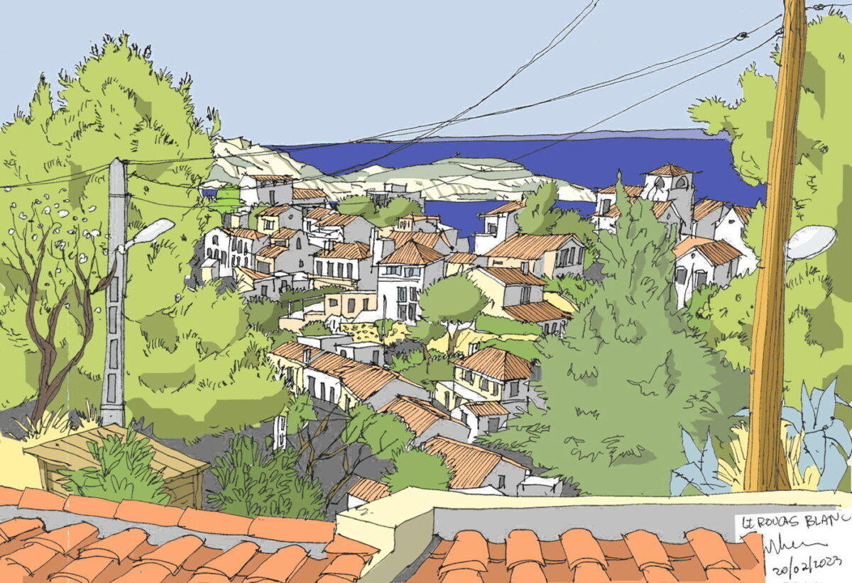 oeuvre d'art roucas blanc marseille